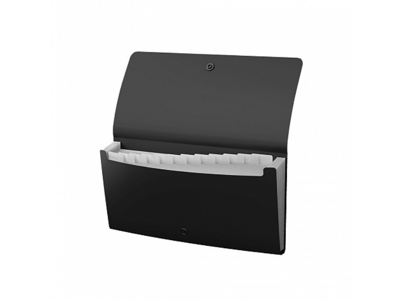 ERICH KRAUSE Expanding File Matt Classic 12 Pockets A4 Black 50416