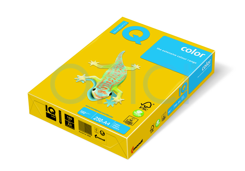 Paper A4 80gsm coloured Pale Yellow x 500 sheets YE23