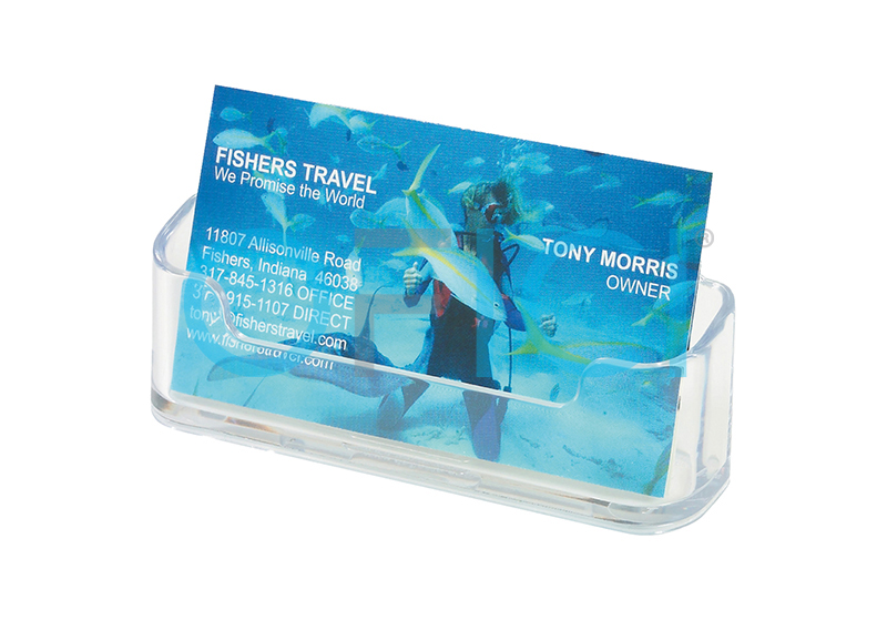 Business Card Holder Desktop Plastic 0741