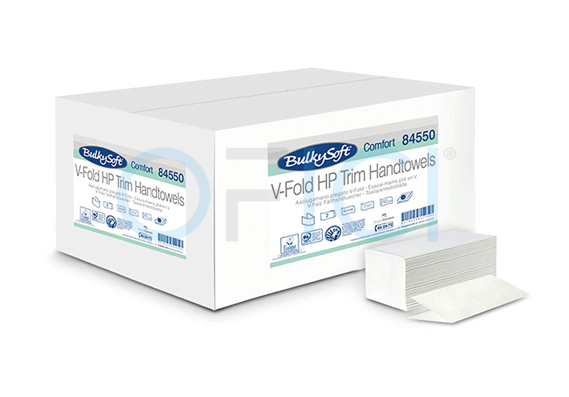BULKYSOFT COMFORT (21X21CM) V-Fold 2 ply INTERFOLD 84550 (210pz x 15 packs)