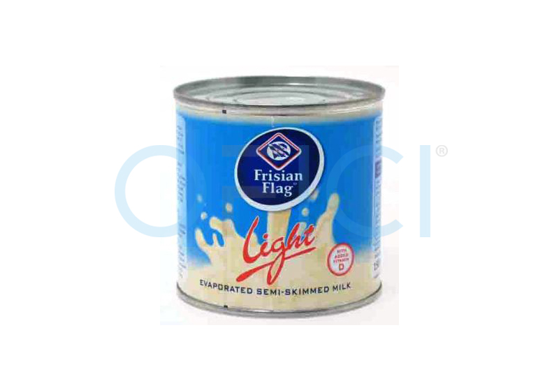 FRISIAN FLAG Evaporated Milk Semi-Skimmed Light 158ml
