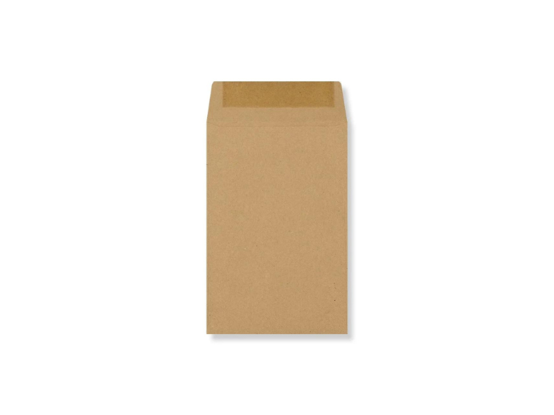 Envelopes Wages 110x95mm brown 80gsm Peel&seal pocket x 500pcs