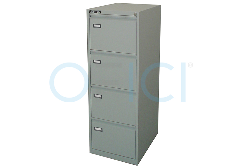 KUBO Filing Cabinet 4 Drawers Grey 4004