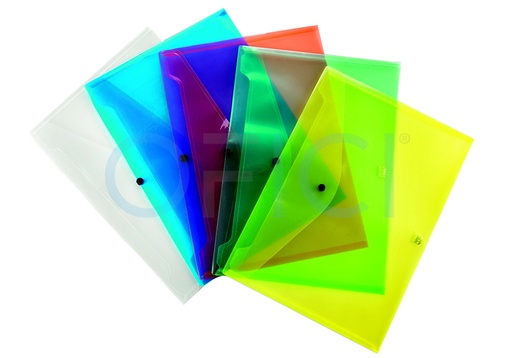 Envelope Plastic A4 w/button