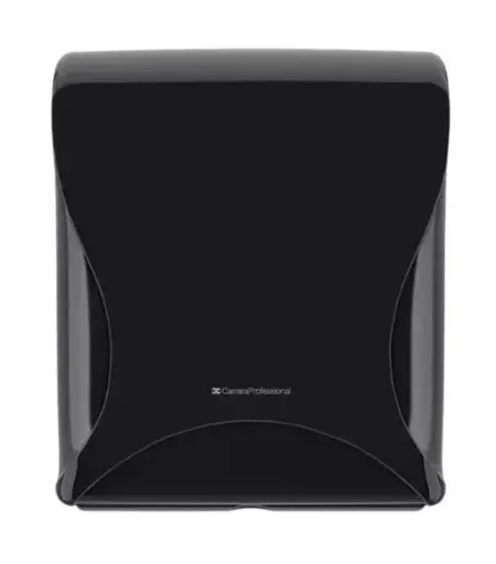[1362] BULKYSOFT Essentia V-fold Handtowel Dispenser Black 01362