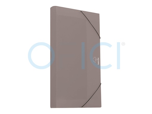 [FP3500312] A4 PP Filing Box with Elastic Band 3cm Spine Grey