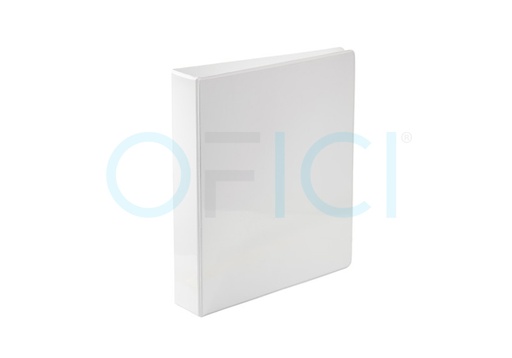 [10042] Panorama 4D-Ring Binder 1.5'' White (with front and side plastic sleeve) 