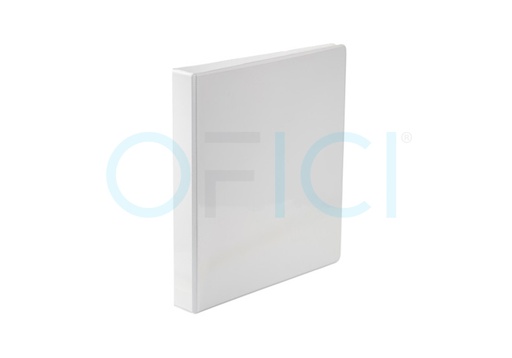 [10041] Panorama 4D-Ring Binder 1'' White (with front and side plastic sleeve) 10041