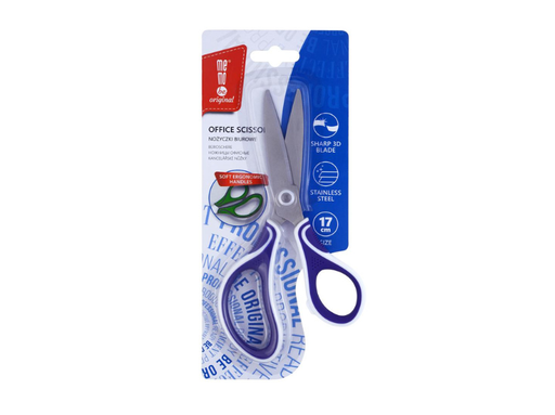 [MN108-00] MEMOBE Scissors 17cm w/soft rubber handles and 3D Blades MN108-00