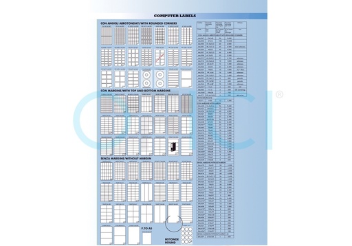 [AA301-AA0400] E381212 - AA301 AA0400 Labels 38.1 x 21.2mm (65)