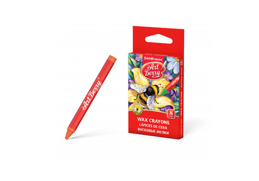 [34929] ERICH KRAUSE Artberry Crayons wax 8col 34929