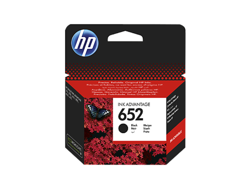 [F6V25AE] HP652 Black Cartridge F6V25AE