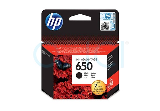 [CZ101AE] HP650 Ink Cartridge Black CZ101AE