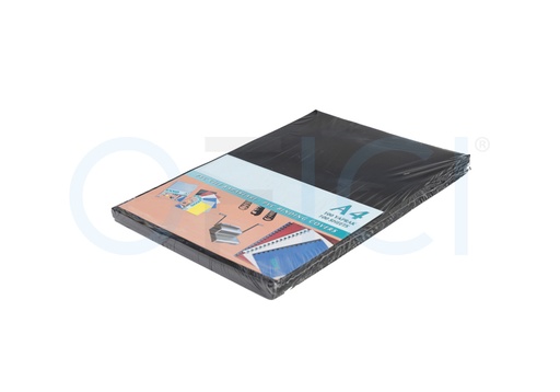 [77008] Binding Back Black A4 PVC x 100pc