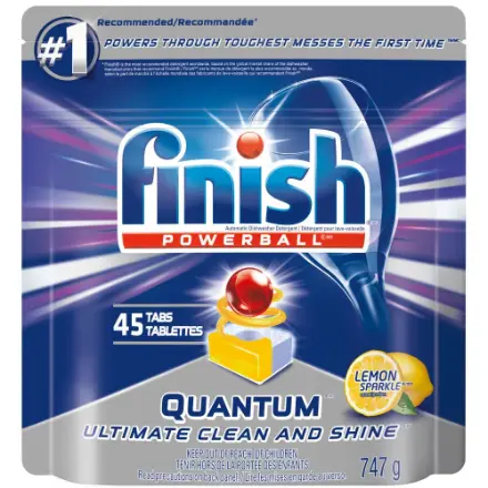 [HK00028] FINISH Powerball Quantum Lemon Dishwasher Tablets x 64 
