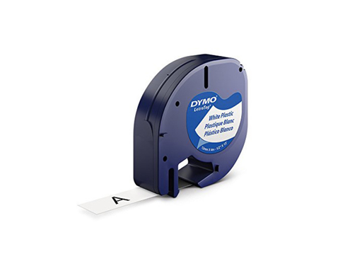 [91201] Dymo Tape Plastic 12mm x 4m Letra tag 91201