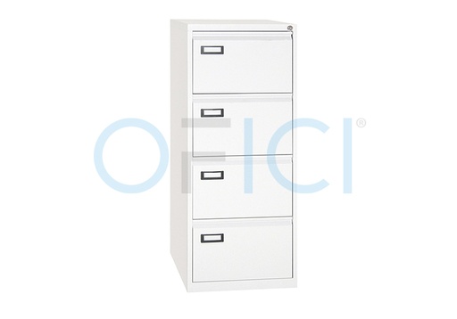 [4304] KUBO Filing Cabinet 4 Drawers White 4304